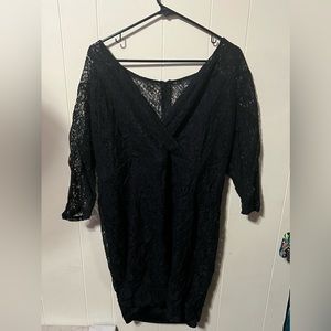 Lane Bryant black lace dress size 20